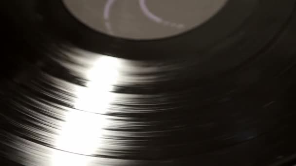 Vinylskivor för spinning — Stockvideo