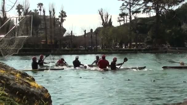 Turneul de polo Canoe — Videoclip de stoc