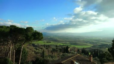 Tuscany kırsal manzara