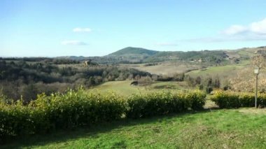 Tuscany kırsal manzara