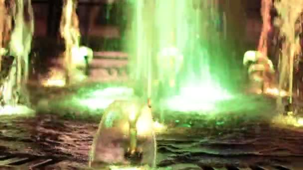 Світлові фонтан Матера — стокове відео