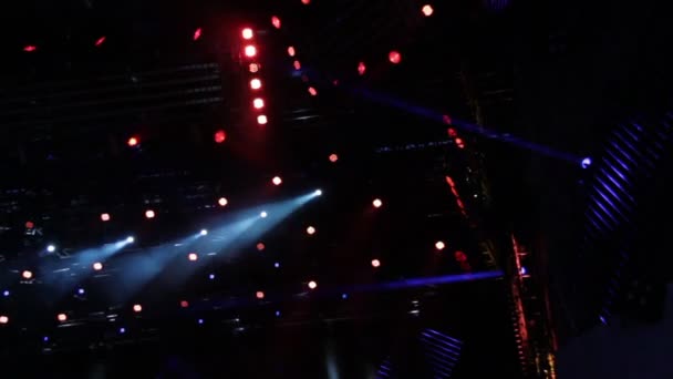 コンサートの舞台照明 — ストック動画