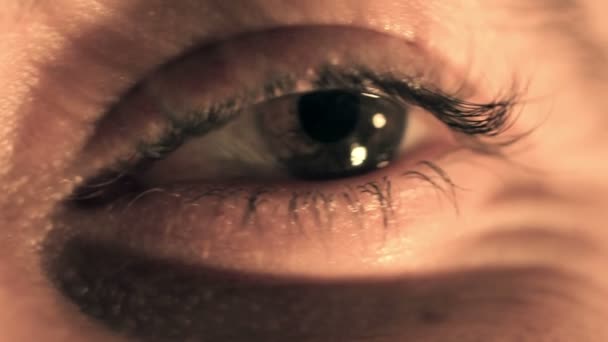 Détail de l'oeil de l'homme 