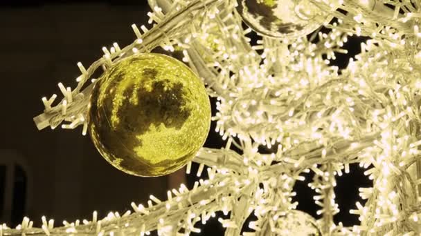 Decorazione di Natale all'aperto — Video Stock