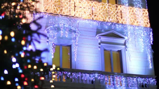 Hermoso árbol de Navidad — Vídeo de stock