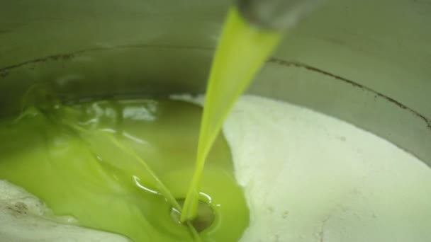 Процесс производства оливок высшего сорта — стоковое видео
