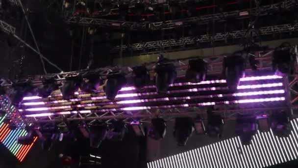 Light  during a rock concert — Stock Video