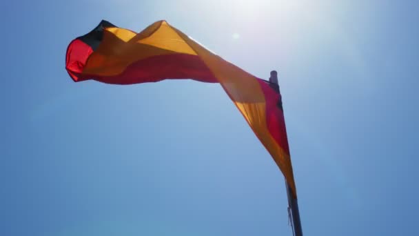 Drapeau soyeux de l'Allemagne — Video