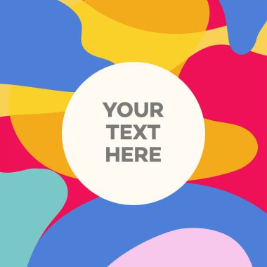 Soyut sıvı pankart şablonu