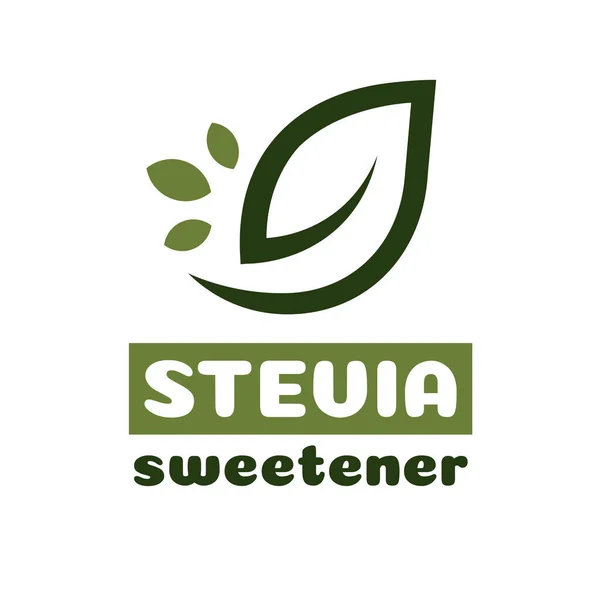 Stevia deja símbolo vectorial — Vector de stock