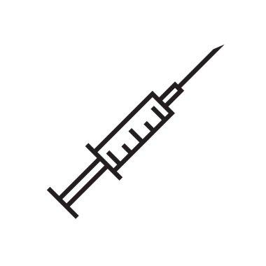 Web tasarımı için şırınga simgesi kireç biçimi