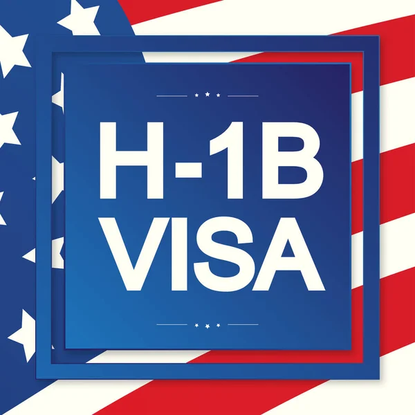 H1b Visa USA página para la Clase R — Archivo Imágenes Vectoriales