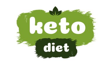 Keto diyet dostu beslenme vektörü sembolü