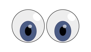 Çizgi film tarzında plastik gözler oyuncağı