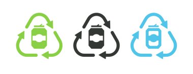 Recycle aluminum can recycle symbol