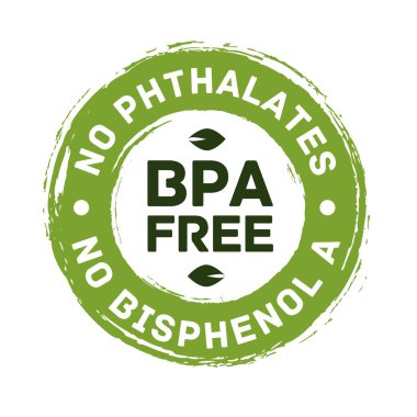BPA ücretsiz vektör sertifikası etiketi