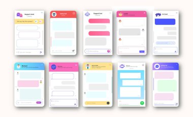 Web sitesi ve mobil uygulama için çevrimiçi sohbet pencereleri ayarlandı