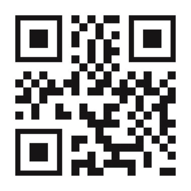 Qr kod vektör siyah rengi arkaplanda izole