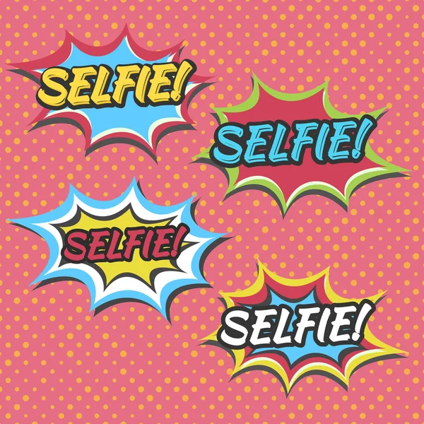 Selfie selfie selfie — Stockvector