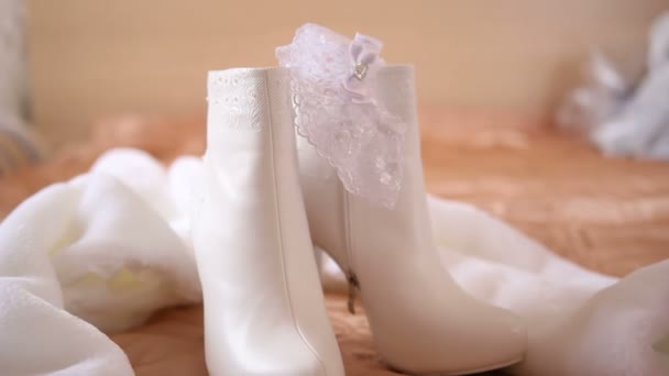 Wedding outfit accesories — Stock Video