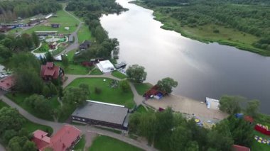 nehir erial görünümünde Köyü