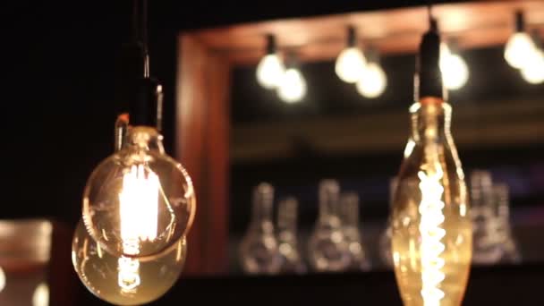 Mysterious Old Light Bulb — Stock Video