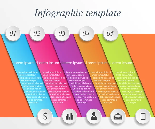 Modelo de negócio infográfico — Vetor de Stock