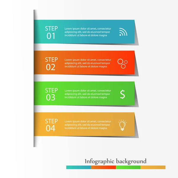 Fondo de infografía moderna — Vector de stock