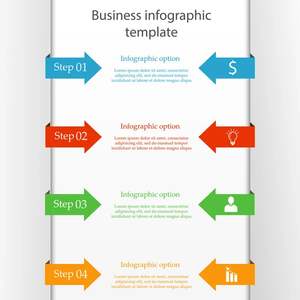 Üzleti infografikai sablon — Stock Vector