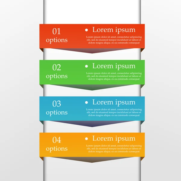 Modell for Infografisk forretningsdrift – stockvektor