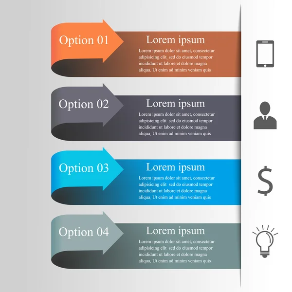 Infographics arrow template — Stock Vector