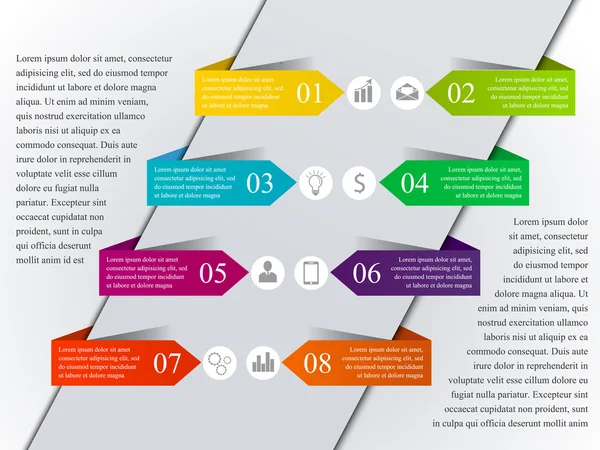 Moderne Infografik-Vorlage — Stockvektor