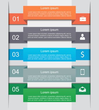 Infographic seçenekleri afiş