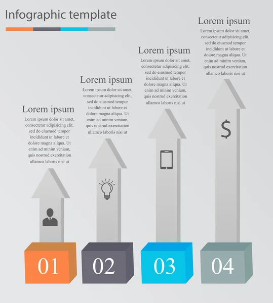 Moderne Infografisk mal – stockvektor