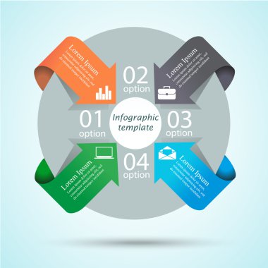Cycle diagram infographic template