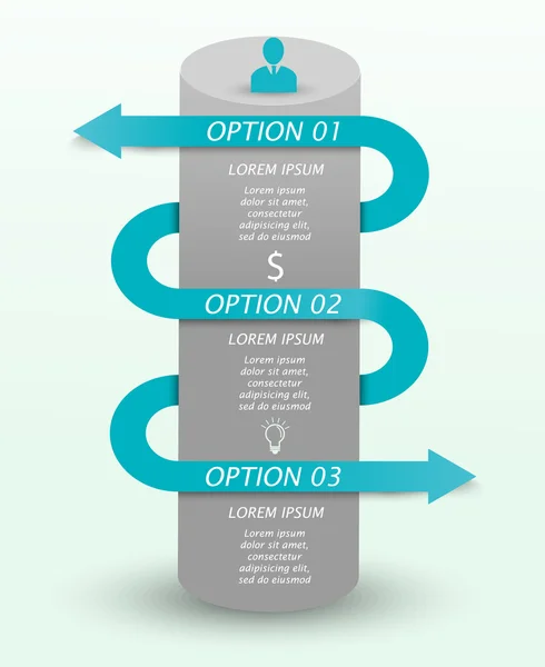 Modelo de infográfico moderno — Vetor de Stock