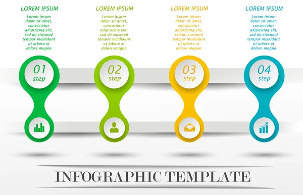 Templat bisnis informasi - Stok Vektor