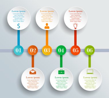 Bilgi grafiği iş zaman çizelgesi şablonu