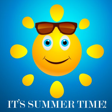 gülümseyen güneş güneş gözlüğü ile