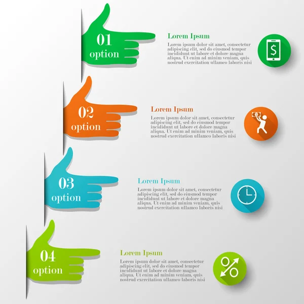 Infográfico de negócios conceito de estilo mão . — Vetor de Stock