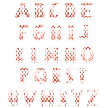 Kırmızı kalpler alfabesi