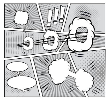 Arka plan çizgi roman kitap