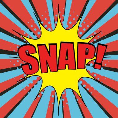 Komik kabarcık metin snap