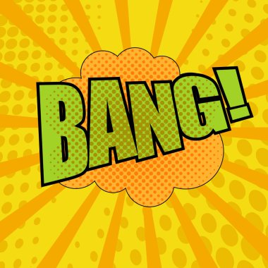 Bang komik karikatür ifadeler