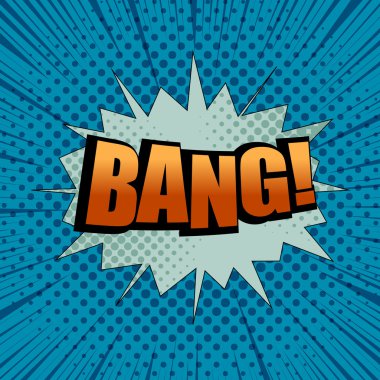 Bang komik karikatür ifadeler