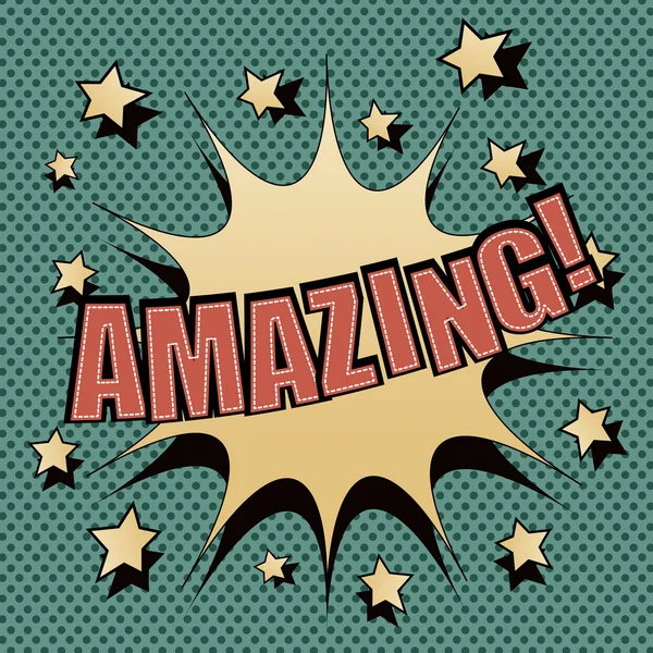 İnanılmaz vintage komik konuşma balonu