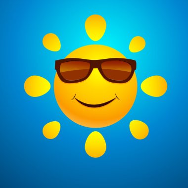 Smilng komik güneş