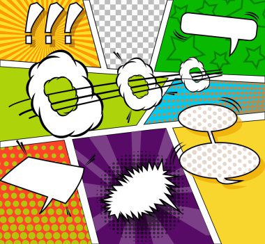 Komik komik arka plan 