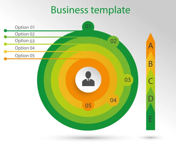 Plantilla de negocio infografía — Vector de stock