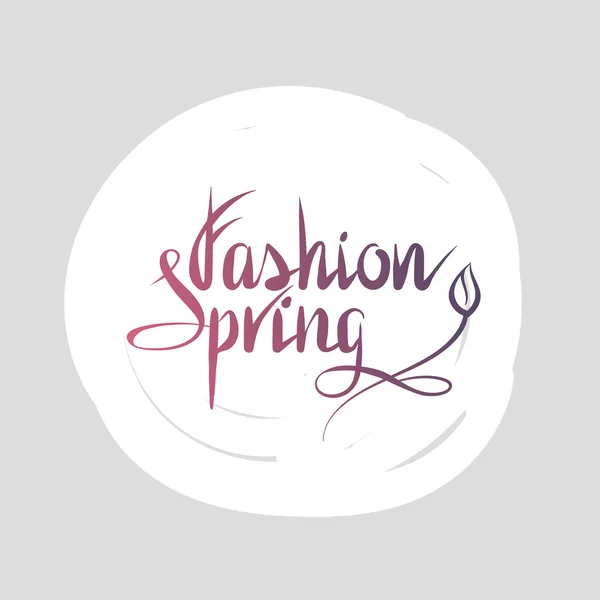 Ilustração vetorial de etiquetas de moda e desenhos em moda, férias, primavera . — Vetor de Stock